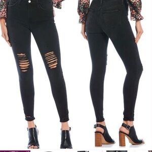 Joe’s Jeans The Charlie high rise skinny ankle in black size 25